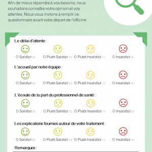 Fiche Votre avis est important